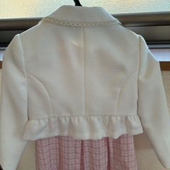 フォーマル　ボレロ　ジャケット　入学式　卒園式　白　サクラ　115の画像