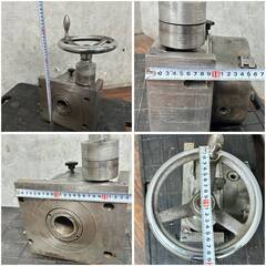 🔷🔶🔷ww5/46 インデックステーブル 直径200mm 三つ爪チャック サーキュラーテーブル インデックス 割出盤 旋盤 フライス盤 ★直接引取歓迎◎🔷🔶🔷の画像