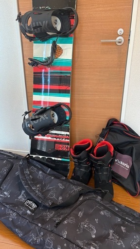メンズスノボセット／板、ヴィンディング、靴、ケース