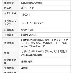 サンワサプライ モバイルプロジェクター PRJ-9の画像