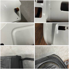 🔷🔶🔷ww5/45 SUZUKI スズキ JB23W ジムニー 純正 フロントバンパー アンダーカバー リアバンパー セット ホワイト 外装 エアロ ★直接引取歓迎◎🔷🔶🔷の画像