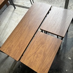 【美品】ニトリ ヴィンテージ調ダイニング 4点セットの画像