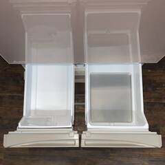 🔷🔶🔷ww5/42 MITSUBISHI 三菱 MR-B46CL-F 5ドア冷蔵庫 455L 氷点ストッカー 動作確認済 冷蔵庫 家電 中古 2018年式 ★直接引取歓迎◎🔷🔶🔷の画像