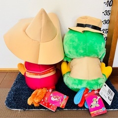 #未使用#2体セット#パンチート#ホセ#キャリオカ#三人の騎士#ディズニー#Disney#ぬいぐるみ#うるりぃみぃ#クレーンゲーム#UFOキャッチャー#景品#大きい#ビッグ#ラウンド1 の画像