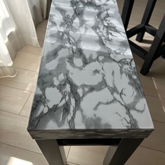 大理石調　IKEA テレビ台　棚の画像