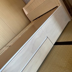 ニトリ　シングルベットフレーム　引き出し付きの画像