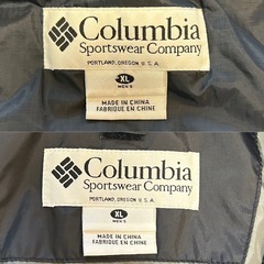 コロンビアColumbiaマウンテンパーカー モッズコート cort アウター 冬服 秋服 紳士服 ジャンパー ジャンバー ジャケット ベスト black ブラック黒色系 メンズmen’s男性用サイズXLの画像