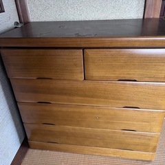 洋服タンス　収納の画像