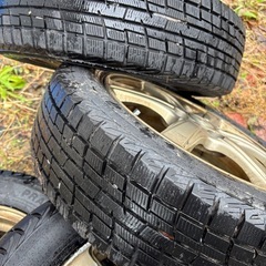 155/65r14スタッドレスタイヤアルミ付きの画像