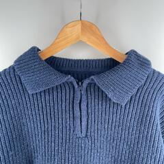 Ada. Ada. 長袖ニット アクリル ブルー レディース【古着】【中古】の画像