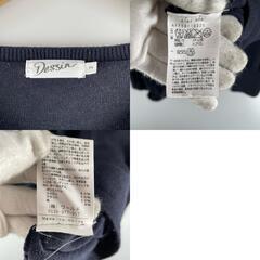 dessin dessin 長袖ニット ポリエステル ネイビー レディース【古着】【中古】の画像