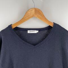 dessin dessin 長袖ニット ポリエステル ネイビー レディース【古着】【中古】の画像