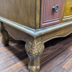 チェスト ギギリビング ブラウン 幅102×高さ93×奥行40cmの画像