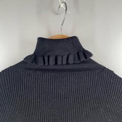 merry jenny メリージェニー 長袖ニット レーヨン ブラック レディース F【古着】【中古】の画像