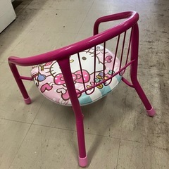 I2511-515 キティちゃん柄 子供用パイプイス 中古の画像