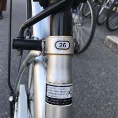 ジモティ割引有★【ジャングルジャングル岸和田店】自転車　ママチャリ　26インチ　シルバー　南大阪 岸和田市 貝塚市 泉佐野市 和泉市 忠岡町 熊取町の画像