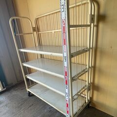 カゴ台車(白)の画像