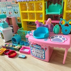 ★おままごと★リカちゃんペットショップと動物病院のセット★中古の画像