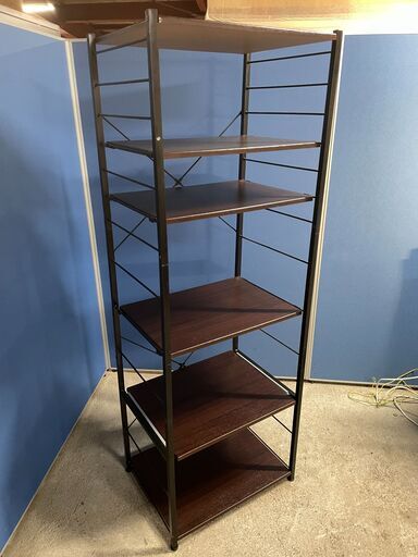 【良品】キッチンラック ブラウン×ブラック レンジ収納 省スペース 早い者勝ち 引取歓迎 配送OK