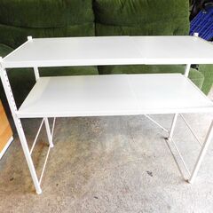 【JM884】 Reole〔レオール〕 伸縮キッチンラック [幅51-82/2段]  2段タイプ レンジラック レンジ上ラック 収納ラックの画像