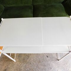 【JM884】 Reole〔レオール〕 伸縮キッチンラック [幅51-82/2段]  2段タイプ レンジラック レンジ上ラック 収納ラックの画像