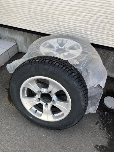 バリ山　ジムニー用 冬タイヤ 175/80R16 ブリヂストン製 アルミホイール付き 4本セット