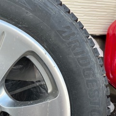 バリ山　ジムニー用 冬タイヤ 175/80R16 ブリヂストン製 アルミホイール付き 4本セット の画像