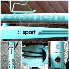 Bianchi　ビアンキ　C SPORT　クロスバイク　Lグリーンの画像