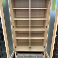 A-599【リユースのサカイ野々市店】ジモティ来店特価‼ 飾り棚 ブラウン 木製 クリーニング済みの画像