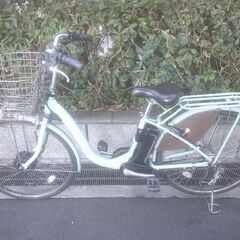 電動26インチ 税別￥54.364- 新基準ブリヂストン　フロンティア　ベルトドライブ　良品9.9Ah（14.3Ah相当）　電動自転車　３ヶ月保証　ミント1121の画像