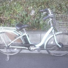 電動26インチ 税別￥54.364- 新基準ブリヂストン　フロンティア　ベルトドライブ　良品9.9Ah（14.3Ah相当）　電動自転車　３ヶ月保証　ミント1121の画像