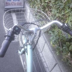 電動26インチ 税別￥54.364- 新基準ブリヂストン　フロンティア　ベルトドライブ　良品9.9Ah（14.3Ah相当）　電動自転車　３ヶ月保証　ミント1121の画像