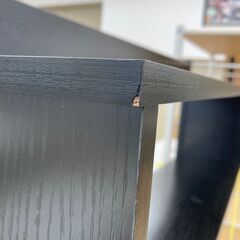 A-600【リユースのサカイ野々市店】ジモティ来店特価‼ キッチンカウンター 木製 ブラック 黒 クリーニング済みの画像