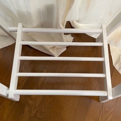 木製ハンガーラック ホワイトの画像