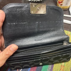 coach長財布　ブラックの画像