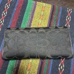 coach長財布　ブラックの画像