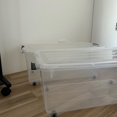 プラスチックBOX2個の画像