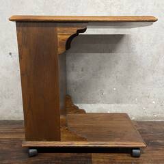 🔷🔶🔷ww5/34 三越 ブルージュ カントリーハウス サイドテーブル ワゴン キャスター付き 家具 インテリア レトロ ★直接引取歓迎◎🔷🔶🔷の画像