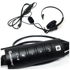 【10点セット】accutone USBヘッドセットマイク H-FV031483 の画像