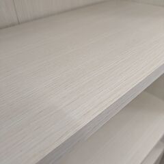 【ちょうどいいサイズ感】キャビネット ニトリ NITORI マーレ9060WW サイドボード 食器棚 収納家具 観音扉 組立家具(完成品) 幅60cm：ホワイトウォッシュの画像