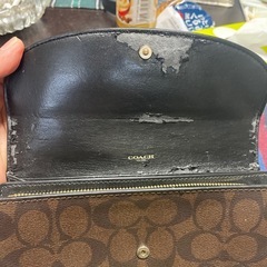 coach長財布　　　　黒✖️ブラウンの画像