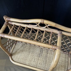 ・:*+.籐 ラタン製.:+ナチュラ マガジンラック 飾り棚の画像