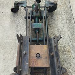 長崎ミッションジャッキ M-800【旧型】手動式 ローリフト フロアタイプ 低リフト 車両整備 特殊工具　※引き取りまたは指定駅渡しの画像