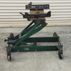 長崎ミッションジャッキ M-800【旧型】手動式 ローリフト フロアタイプ 低リフト 車両整備 特殊工具　※引き取りまたは指定駅渡しの画像