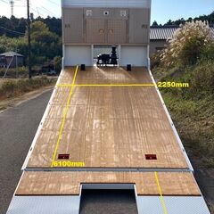 【K-0026】日野レンジャー FE7JLA 増トン ローダー セルフローダー 6mボディ ウインチ付 H27年 31万km 車検付 7700kg メッキパーツ 茨城県の画像