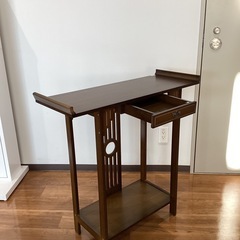 ヴィンテージ竹製コンソールテーブル【町田市再生家具】　252424の画像