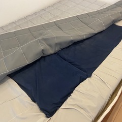 アイシンASLEEP、無印良品セミダブル木製ベッド 引き出し式収納の画像