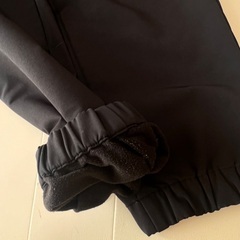 無印良品 婦人 防風裏起毛ストレッチイージージョガーパンツ S レディース 黒の画像