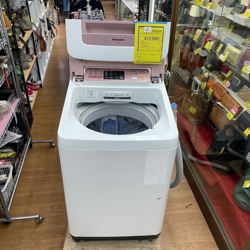 ☆ドリーム荒牧店☆ジモティー割引有☆【クリーニング済み】パナソニック/8kg洗濯機/NA-FA80H1/2014年製/現状販売