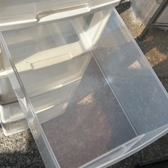 クリア収納ケース　５段　三個セットの画像
